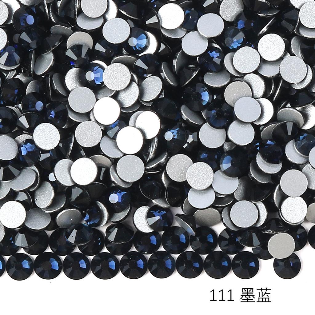 Круглый стеклянный страз DIY маникюр бриллиантовая ювелирка, наклейка-дрель для аксессуаров чехла мобильного телефона, хрустальное стекло плоское дно имитация бриллианта