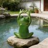 Garden Frog Ornament Small Waterproof Sitting Frog Resin Frog Sculpture Figurine Cute Standing