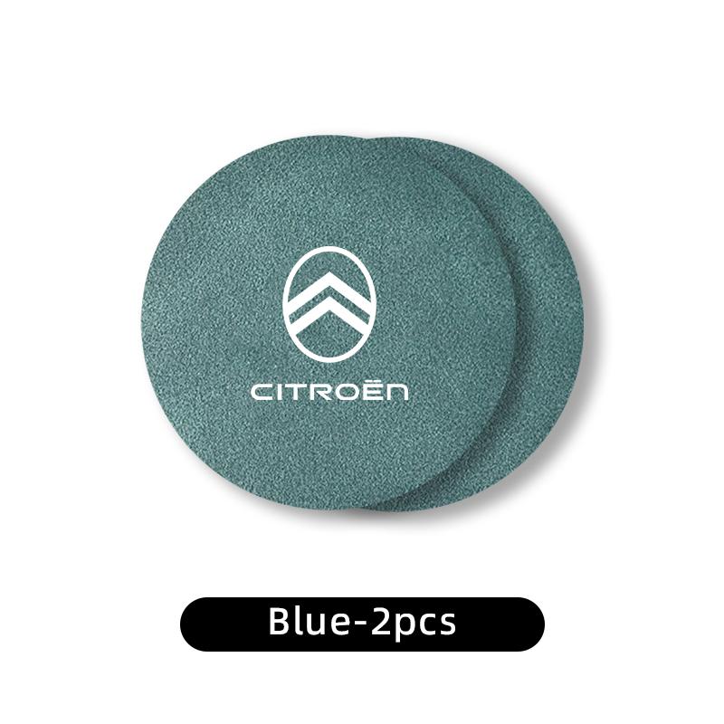 AJG2 2PCS Car Coaster Water Cup Holder Anti-slip Pad Mat For Citroen C4 C3 C5 C1 C2 C-Elysee Berlingo Picasso Jumpy Cactus Aircross