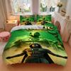 Custom Name Fantasy Magic Bedding 3 Piece Set HD Print Duvet Cover Pillowcases for Teens Adult Bedroom Decoration Christmas Gift