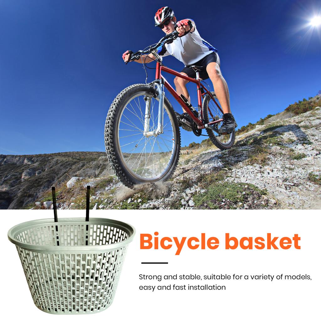 Универсальная пластиковая корзина в пасторальном стиле, органайзер для велосипеда, складной органайзер для велосипеда, передняя корзина, оборудование для верховой езды