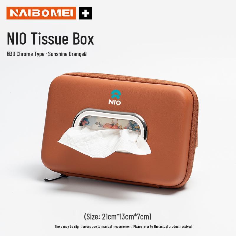 Коробка для салфеток на подлокотник для Nio ES8/ES6/EC6/ET7/EP9 - Выдвижной держатель для салфеток в автомобиль, украшение