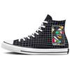 Кроссовки унисекс Chuck Taylor All Star в крупную сетку, черные винтажно-белые, мультицветные A03782C