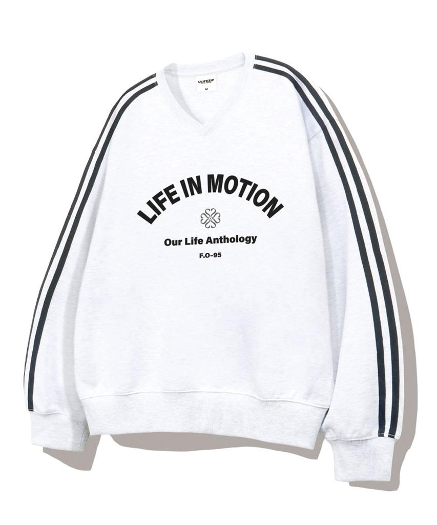 ULIFEZIP Худи Oversize с V-образным вырезом Arch In Motion 5 цветов [Ulzv_2004]