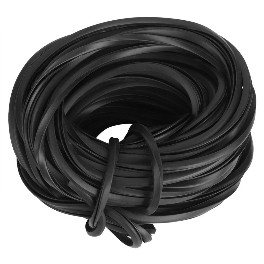 Черная резиновая полоса для теплиц, кабель, аксессуары для теплиц, расходные материалы для герметизации стекла, 18 м