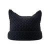Новая японская уличная одежда Harajuku Beanie Little Devil полосатая вязаная шапка для женщин и девочек осень-зима милая шапка с кошачьими ушками