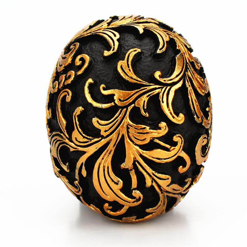 Resin Golden Pearl Home Skull Decor Desk Decoration Retro Craft Human Head Ornaments Scull Statues Sculptures