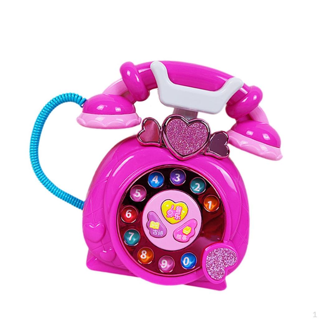 Baby Phone Toy Kids Musical Gift Hand Eye Coordination Pretend Play Princess
