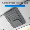 Car Visor Organizer Multi-Pocket Pouch Bag Scratch-resistant Auto Visor Holder Card Glasses Storage Holder