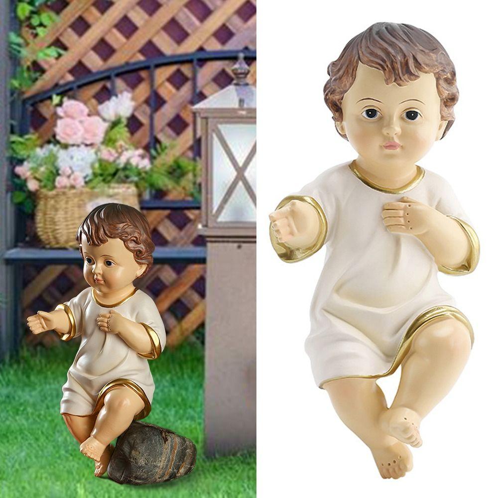 Resin Unisex Figures Garden Crafts Desktop Accessories Figurine Nativity Jesus Holiday Gifts Courtyard Ornaments