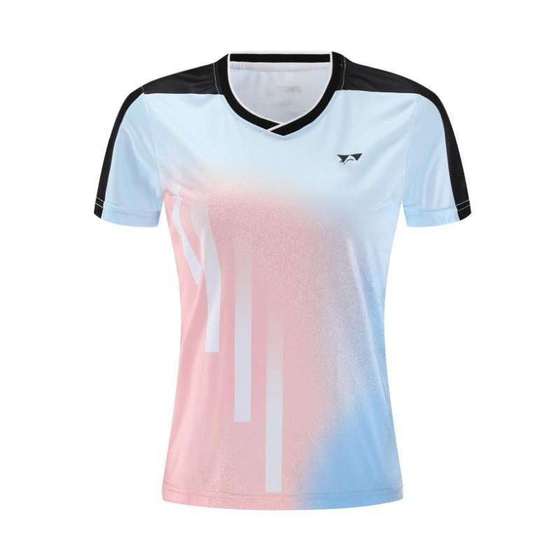 Quick-Dry Badminton Shirt Men Women Teens Lightweight Breathable Sport Tee Training Competition