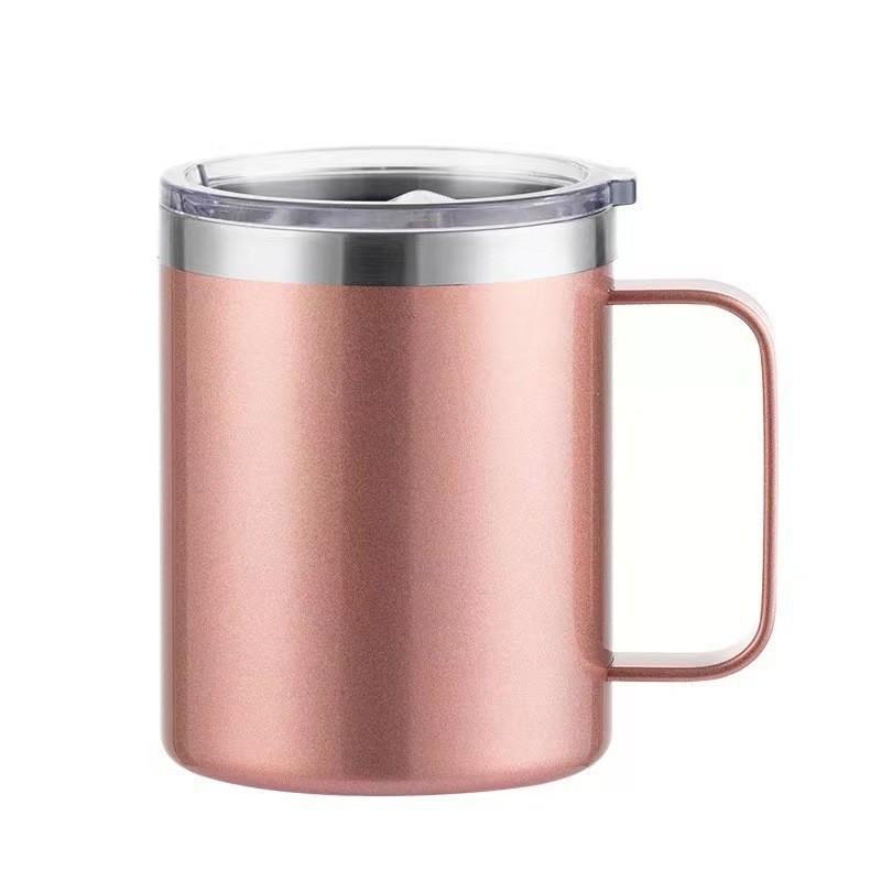 360ML Thermos Cup 314 Stainless Steel Office Vehicle Business Use Portable Handle Coffee Mug Men's and Women's Thermos Cup