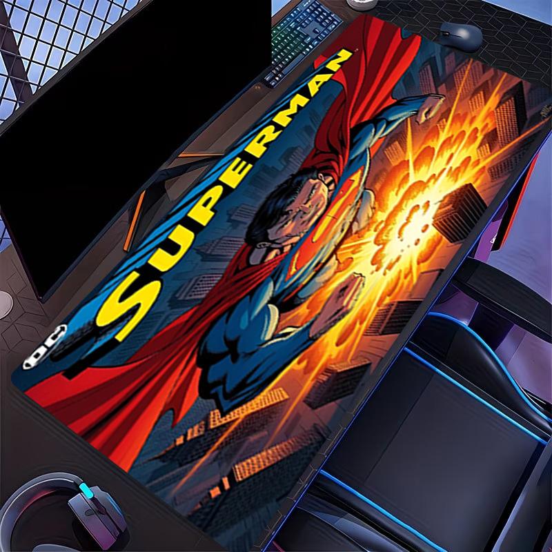 Superman Print Mouse Pad, for Keyboard Pad Laptop PC Mat for Office Home Use, Desk Decor, Perfect Birthday Gift for Gamers