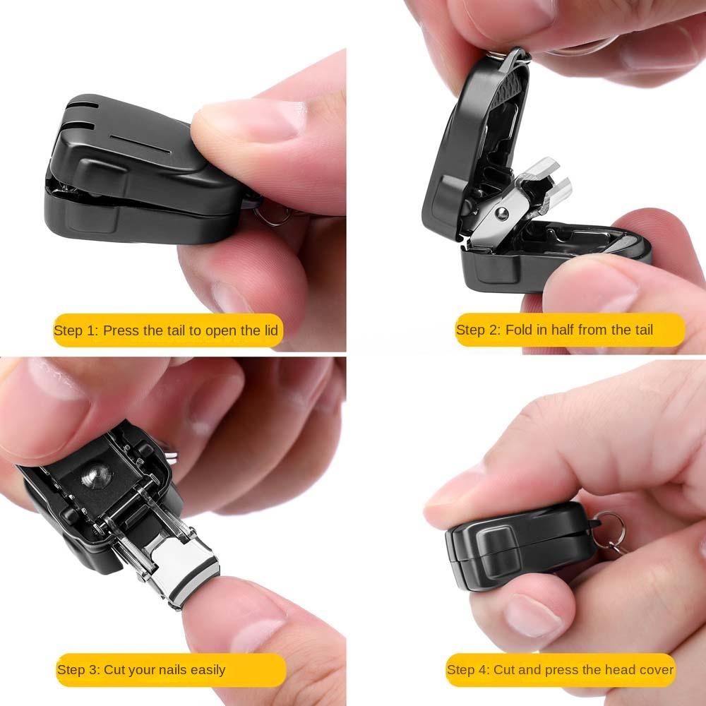 Мини-щипчики для ногтей из нержавеющей стали в виде ключа от машины, брелок для ногтей, инструменты для ногтей
