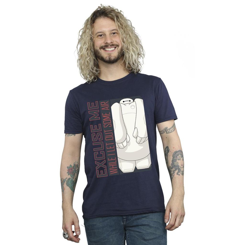 Disney Мужская футболка Big Hero 6 Baymax Excuse Me Some Air