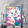 Disney Diamond Painting The Adventures of The Cat Cartoon Diamond Painting, Full Diamond Cross Stitch DIY Gift  Home Decor