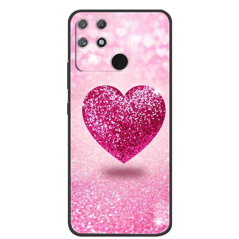 For Redmi 10C Case Redmi10C Black Soft Silicone Phone Case For Xiaomi Redmi 10C Back Cover Case Redmi 10 C Power Funda POCO C40