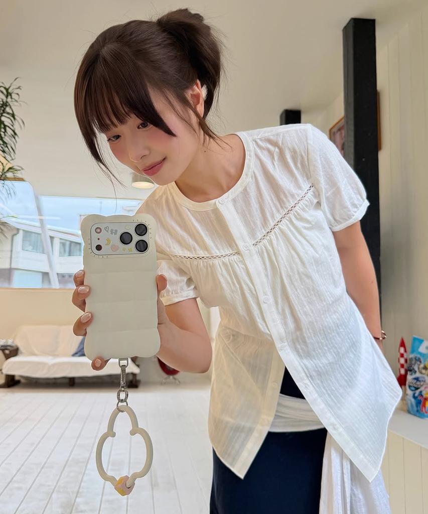 PLAC WOMEN Lace-Point Long Blouse 2 Colors