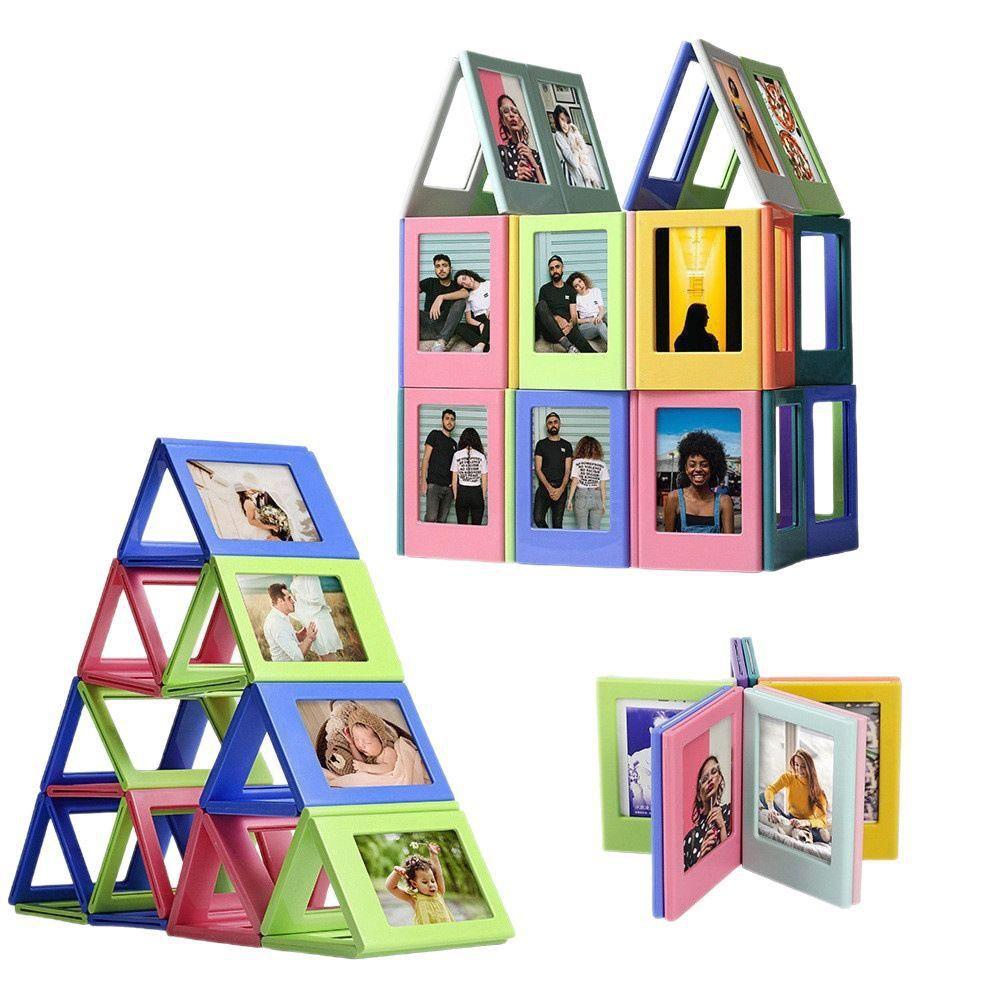 3 inches Instant Camera Photo Frame Magnetic Refrigerator Sticker for Home Decoration