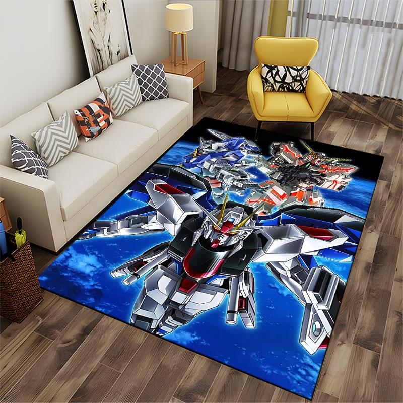 Mecha Design Robotic Battle Scene suitable as a non-slip mat for the living room or bedroom sofa