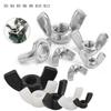 M3 M4 M5 M6 M8 M10 M12 Stainless Steel / White Black Nylon Hand Tighten Nut Butterfly Nut Ingot Wing Nut