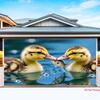 2D flat little duck fishing background cloth very suitable for party and room decoration polyester fiber