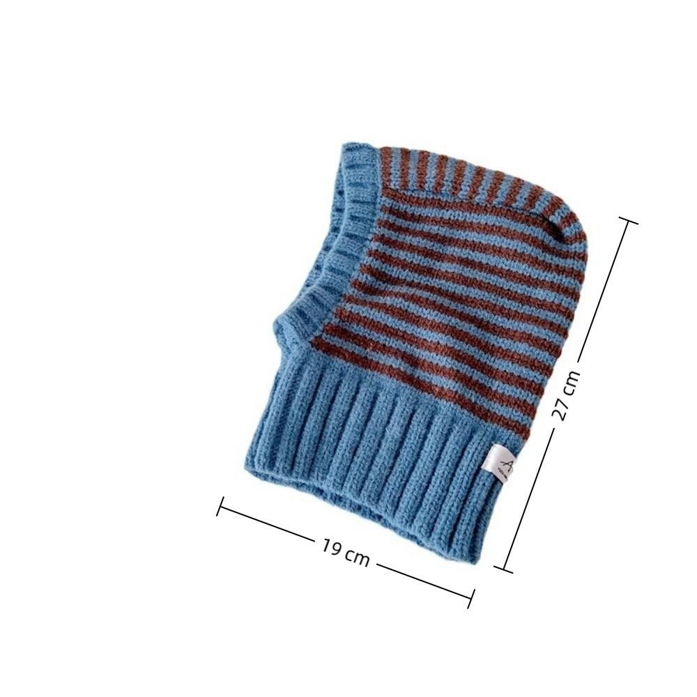 Hooded Style One-Piece Hat Knit Material Children Balaclava Knit Ear Protection Hats  Winter Season