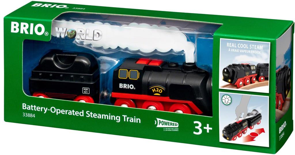BRIO Power Steam Train Деревянный рельсовый электромобиль Локомотив 33884