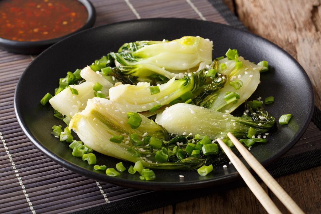 SAFLAX Garden in the Bag - Органическая - Китайская горчичная капуста - Пак Чой - 300 семян - С субстратом в подходящем стоячем пакете - Brassica rapa