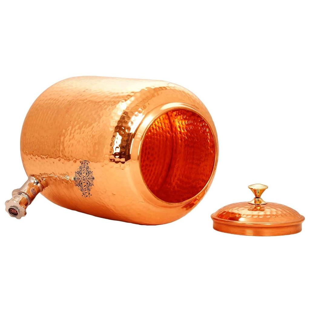 Медный контейнер для диспенсера для воды, хранилище и кухонная утварь, объем — 8 литров.