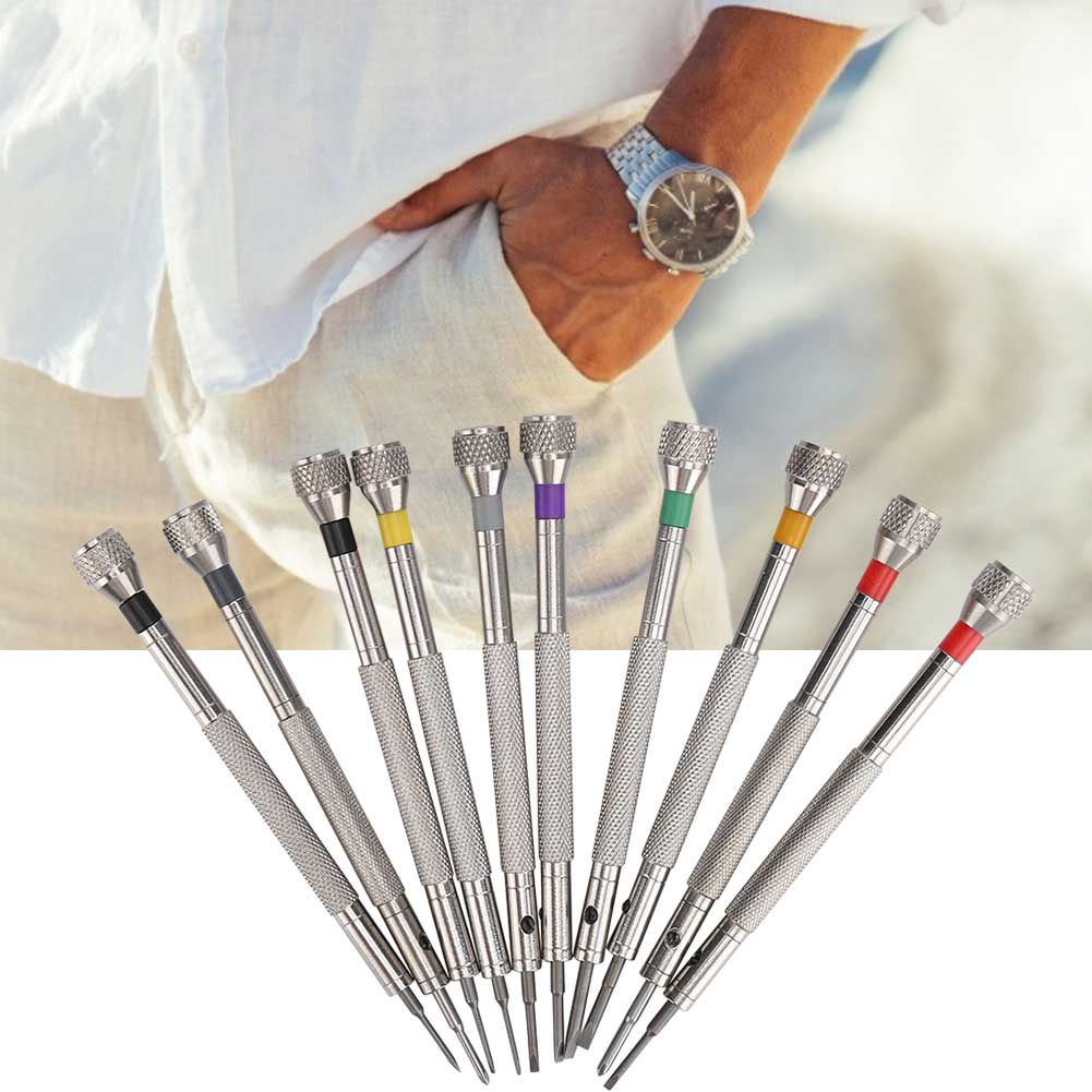 10 шт. отвертка из нержавеющей стали для ремонта часовых стекол отвертка аксессуар инструмент