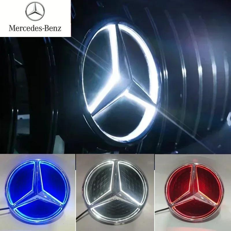 C200 E200 For Mercedes Benz Car Front Grilled Star Emblem LED Illuminated Logo White Blue Red Ligh for Mercedes Benz W166 X205 G
