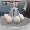 Silicone Egg Boiler Rack BPA-Free Egg Holder for Boiling Even Heating Draining Drying Egg Cooker Basket Holds 4/6 Eggs Kitchen Egg Boiler Gadget