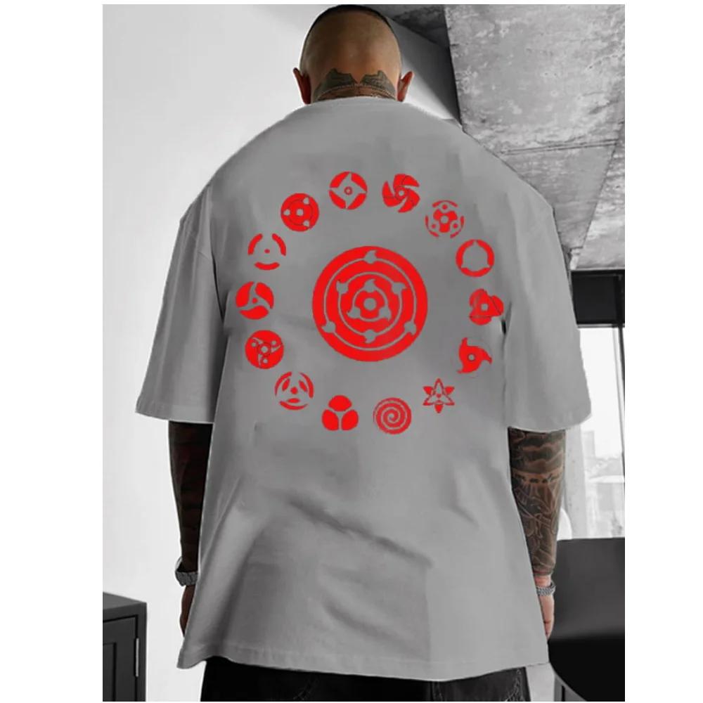 New Men's T-shirt Anime Patterns Tees Summer Simple Casual Street Short Sleeve Clothing Male Fashion Oversize Crew Neck Tops