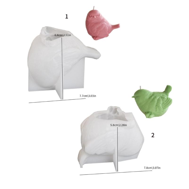 Гибкая силиконовая форма для создания уникальных 3D фигурок птиц, аксессуаров для энтузиастов и домашнего декора для повседневного использования