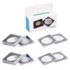 10PCS Coin Holder High Transparency Wear Resistant Environmental Acrylic Quadrate Coin Case for