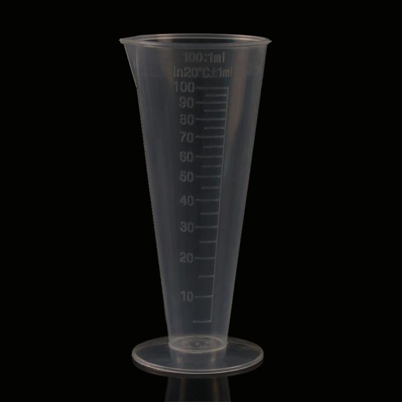 100Ml Plastic Measuring Cup Transparent Scale Measuring Cup Pour Spout Without Handle Liquid Container For Kitchen Bar Supplies