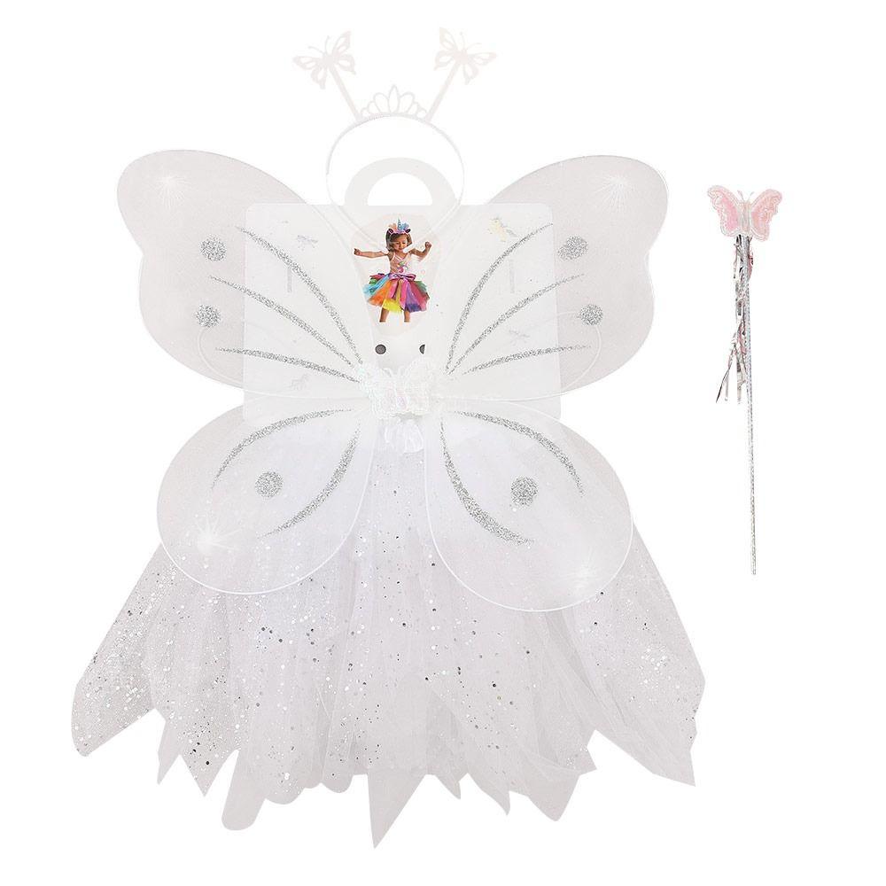 4 шт./компл. юбка-пачка принцесса костюм наборы переодевание фея крыло девушки