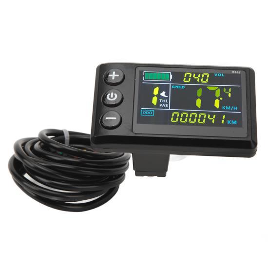 S866 Дисплей для электрического велосипеда со светодиодным индикатором, регулируемая подсветка, водонепроницаемый разъем SM, аксессуар для переоборудования велосипеда 