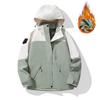 3-in-1 Waterproof Windproof Outdoor Jacket With Removable Fleece Liner Men Women Hiking Climbing Camping
