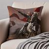 Historical  Game KKingdom Come Deliveranc Cushion Cover Pillowcase Antidustmite Invisible Zipper Short Plush Sofa Cushion