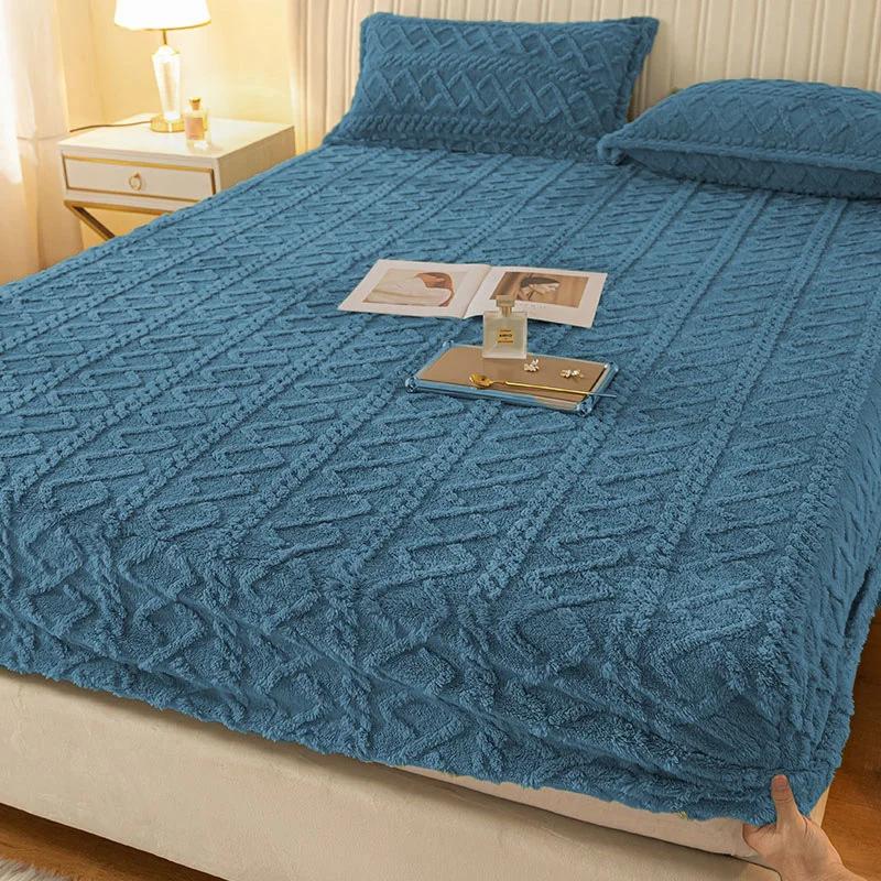 150x200/180x200/200x220 см Коралловая бархатная простыня Покрывало молочный бархатный защитный чехол для матраса Зимнее плюшевое изоляционное покрывало