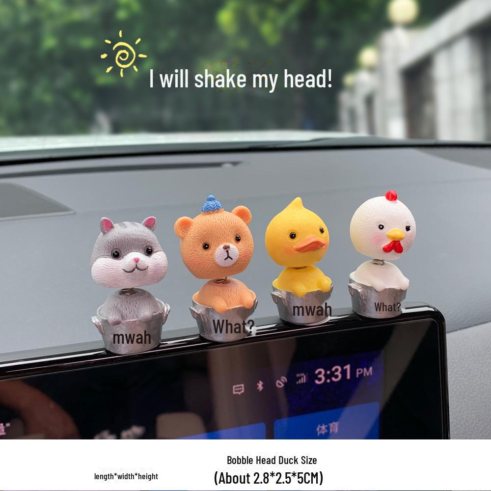 Мультяшные кактусы и животные украшения для автомобильных зеркал и приборной панели