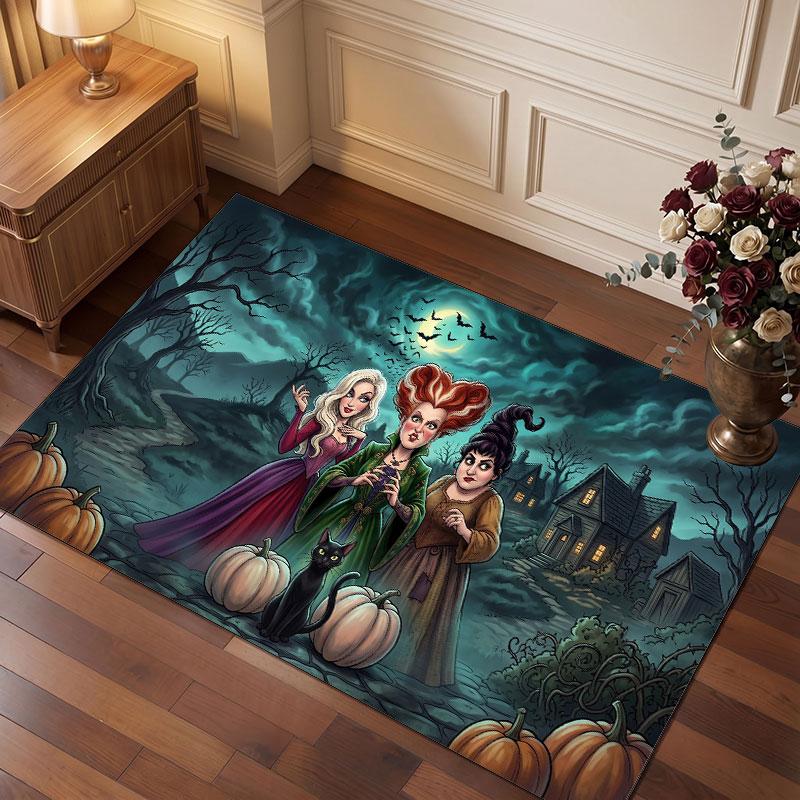 Hocus Pocus Sanderson Sisters Rug Soft Thick Non Slip Floor Carpet for Bedroom Living Room Home Decor