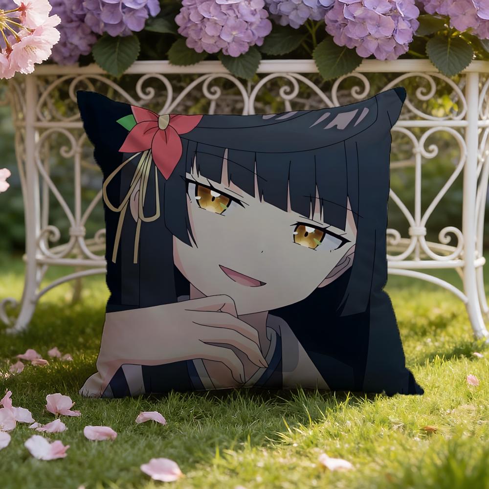 Аниме S-Сасаки и Пипс Наволочка для подушки Домашняя и автомобильная Двухцелевая наволочка: Двусторонняя конструкция для максимального комфорта