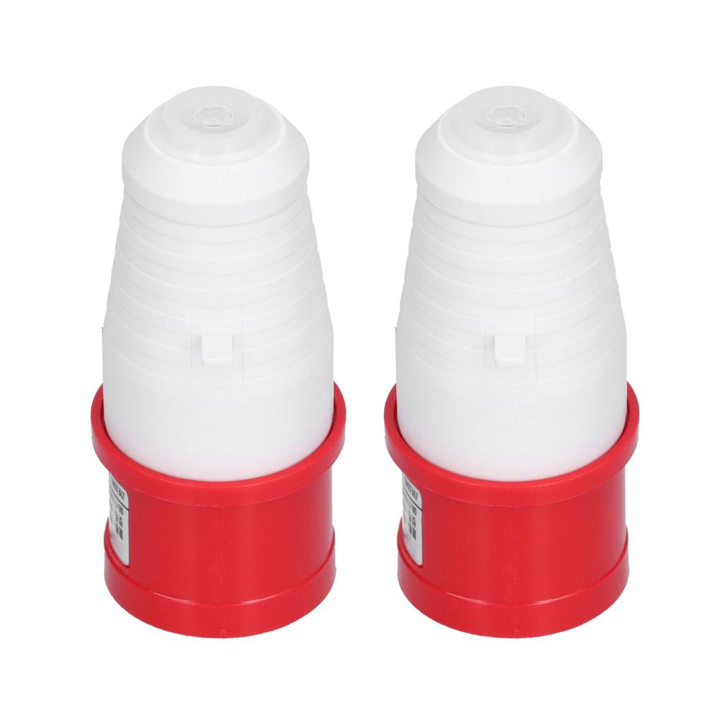 2 шт. 4-контактная промышленная вилка 3-фазный круглый водонепроницаемый разъем 3P+E IP44 380В415В 16А