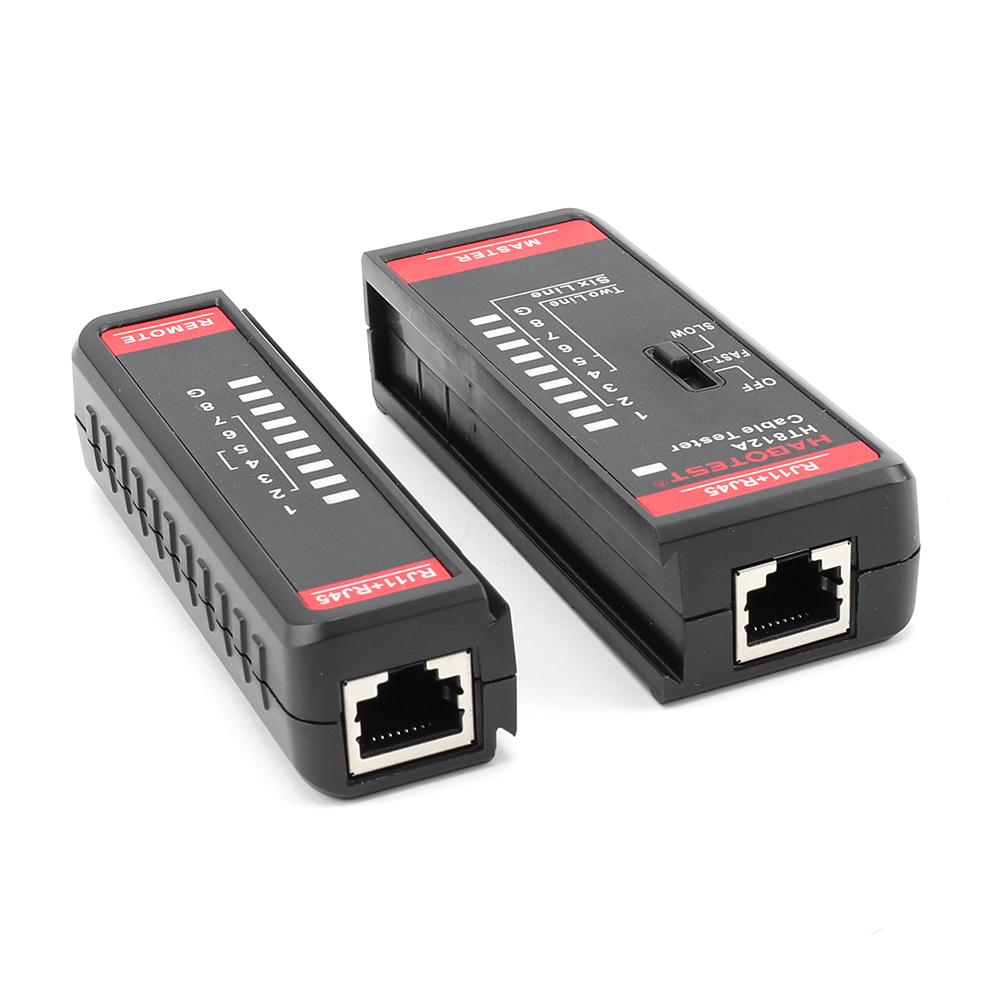Тестер сетевого кабеля RJ45 RJ11 Светодиодный дисплей Тестер кабеля LAN Тестер целостности Сетевой провод Детектор телефонной линии Трассировщик