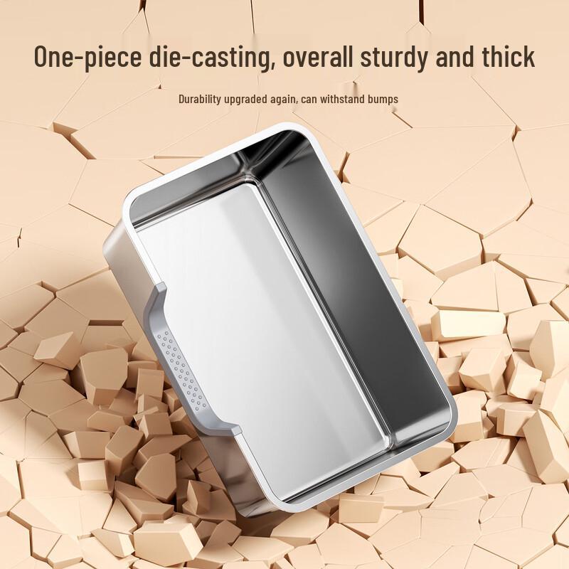 Интегрированный лоток для кошачьего туалета Jingyu из нержавеющей стали с защитой от брызг