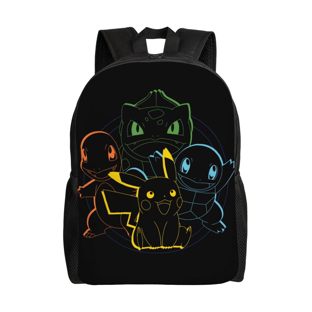 Рюкзаки Pokemon Драгонайт Витражный Драконий тип Поколение 1 Daypack mochila Journey Застежка-молния Rucksack