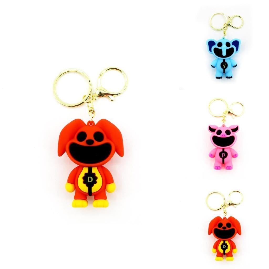 Улыбающиеся зверята Боби Игровое время 3 Милый брелок в виде животного Подвеска в виде монстра с большим ртом Фиолетовый